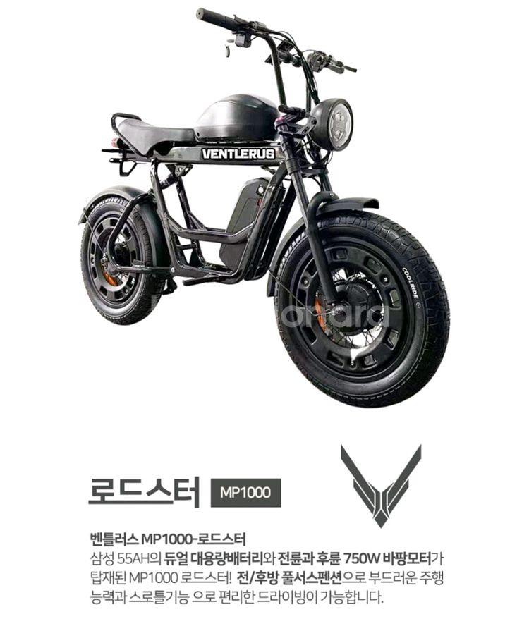 벤틀러스 MP1000 로드스터/전후방1500W/55AH--3