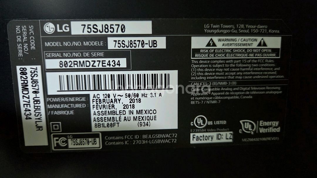 LG 75인치 4K UHD 스마트 TV 판매합니다.--4