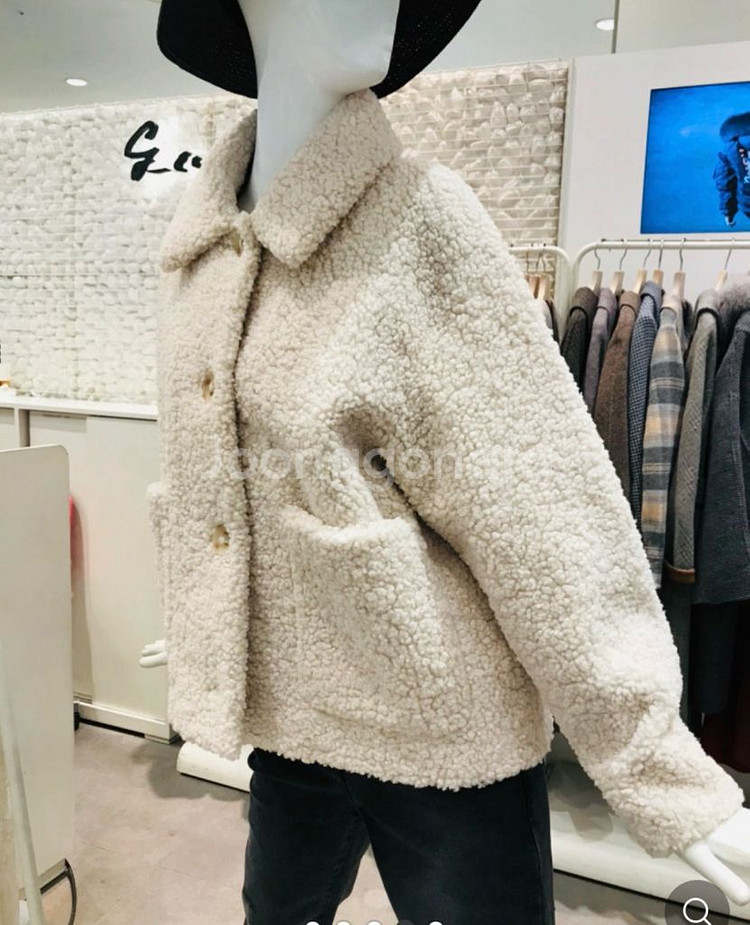 지컷 뽀글이 자켓--0