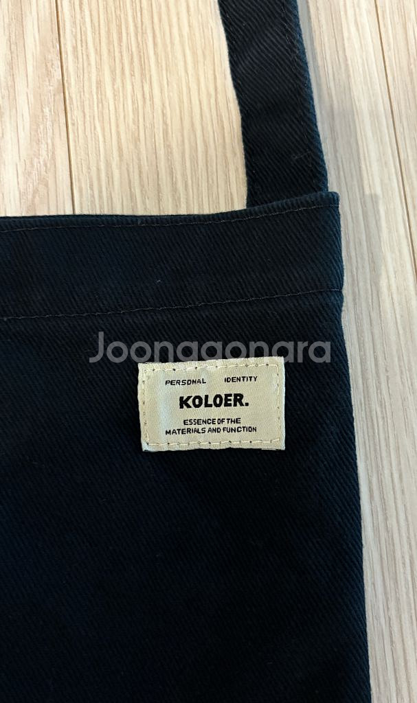 KOLOER 칼러 블랙 에코백 크로스,토트 정품--2