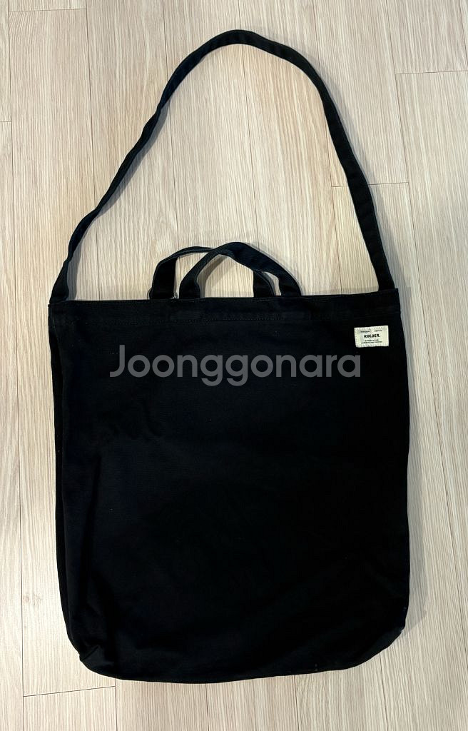 KOLOER 칼러 블랙 에코백 크로스,토트 정품--1