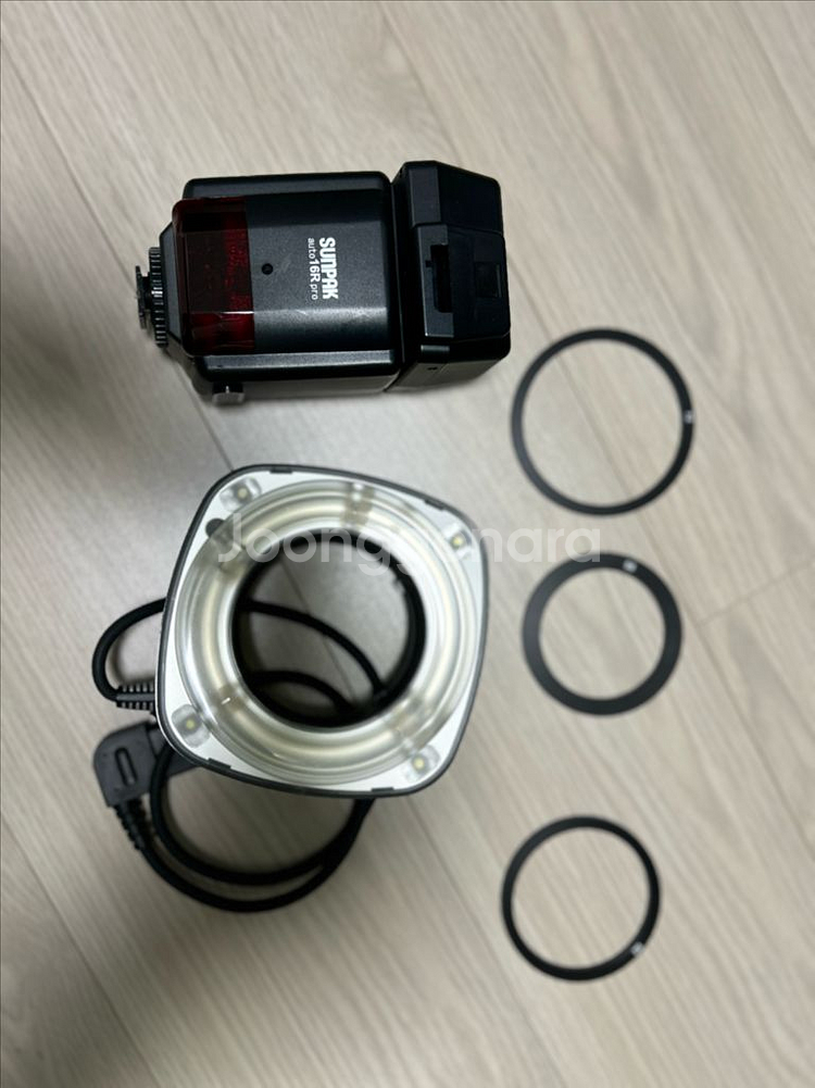 선팍(sunpak) 링 플래시 판매합니다.--0