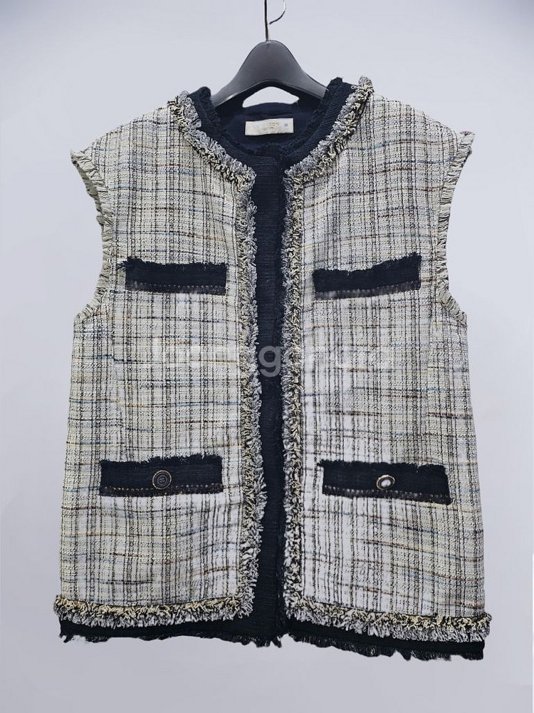 크레송 트위드 베스트 조끼예요--5