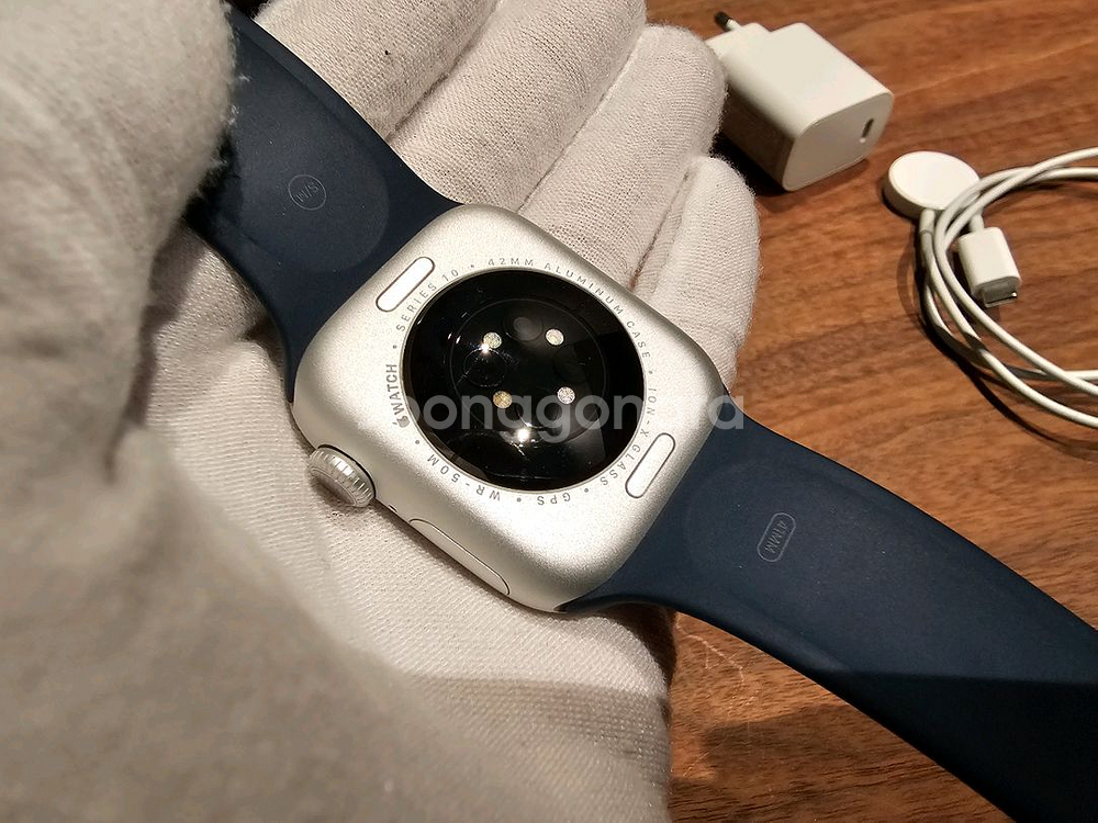 [배터리100%/보증O] 애플워치 10 42mm 실버--3