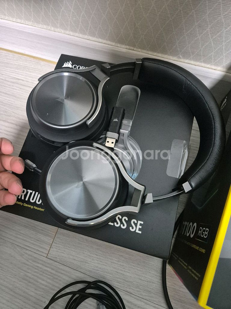 커세어 버츄오소 se 무선헤드셋 +st100 거치대--1