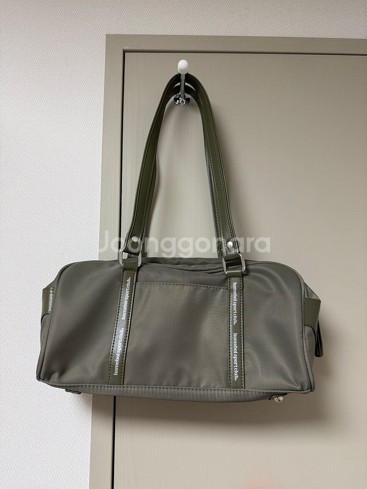 홈보이스포츠클럽 라인보스턴백 카키색--5