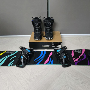 버튼 키즈 스노우보드 풀세트