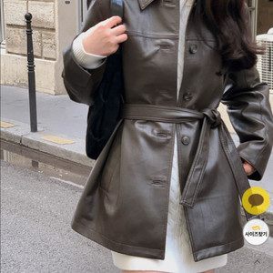 베니토 레더 자켓 블랙