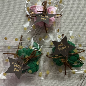 (새상품)수능기원 양말목 네잎클로버 키링 일괄판매