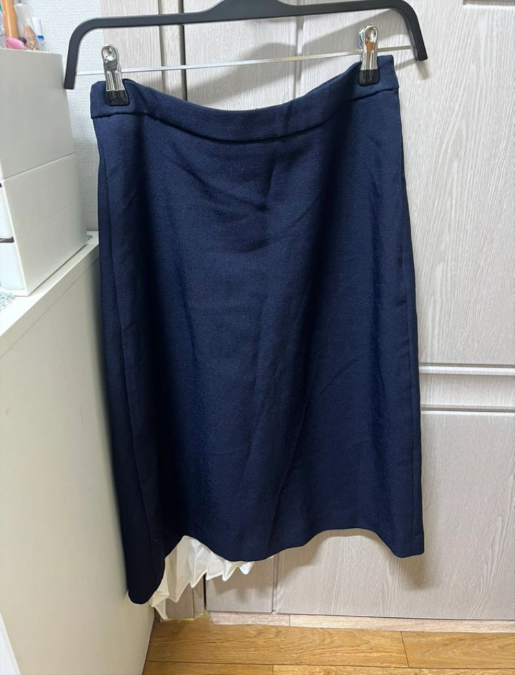 메이썸 플리츠 랩스커트--4