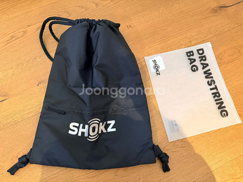 [ 미사용 새제품] SHOKZ 샥즈 드로우 스트링 백--0