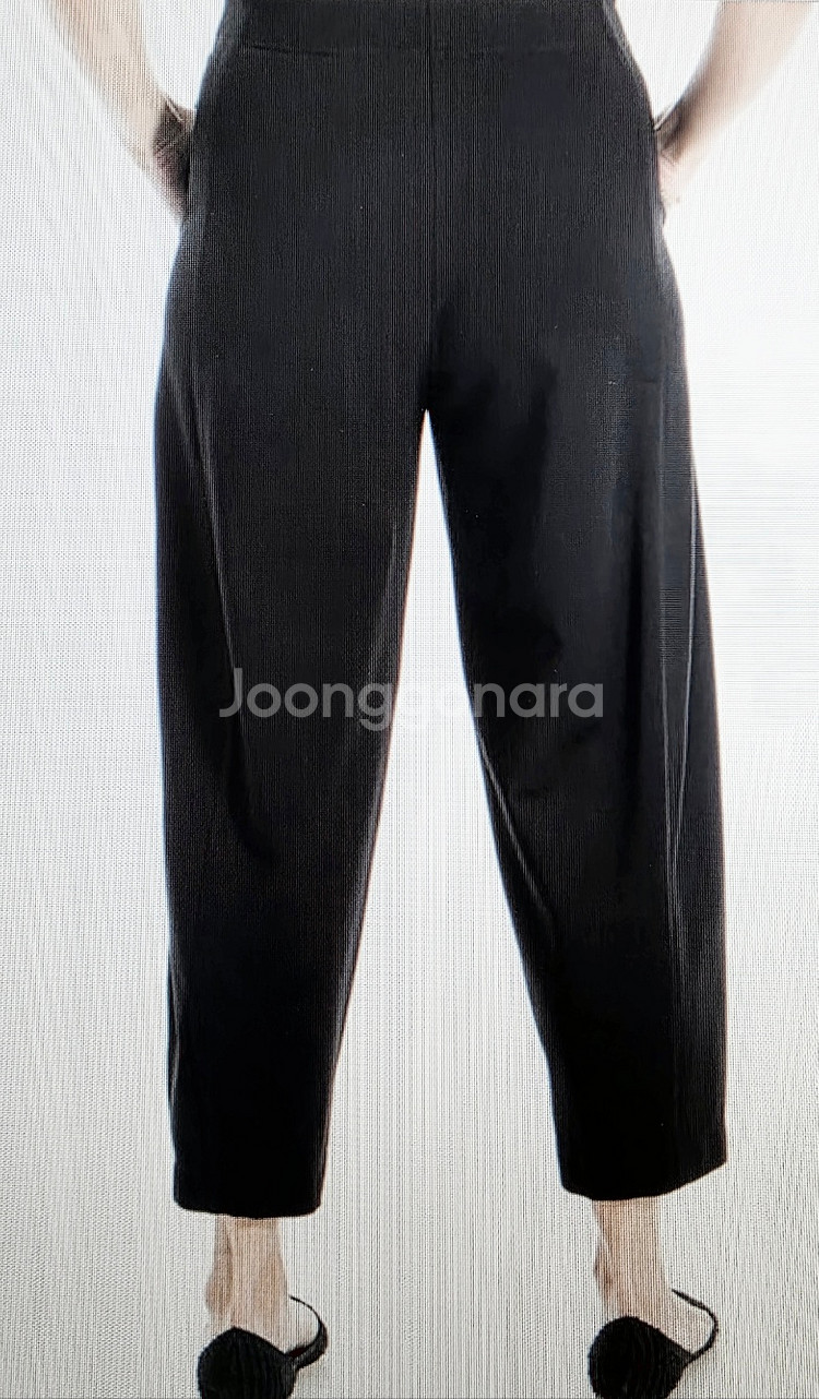 막스 스튜디오 폰테 밴딩 배럴팬츠(블랙)--1