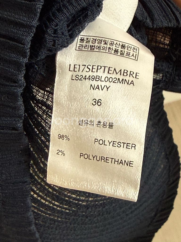 르셉템버 LE17SEPTEMBRE 플리츠 롱 슬리브 탑--2