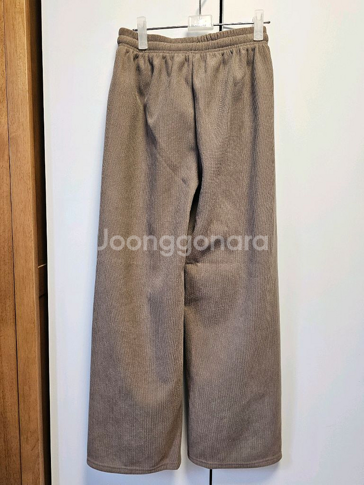 [미착용/새옷]겨울 기모 와이드 팬츠(프리사이즈/~66--1