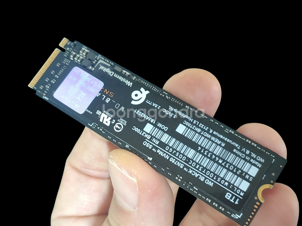 윈도우11 설치 WD BLACK M.2 SSD 1TB--2