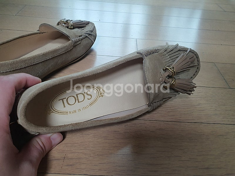 토즈 곰마루 프린지 스웨이드 시티 드라이빙 로퍼--5