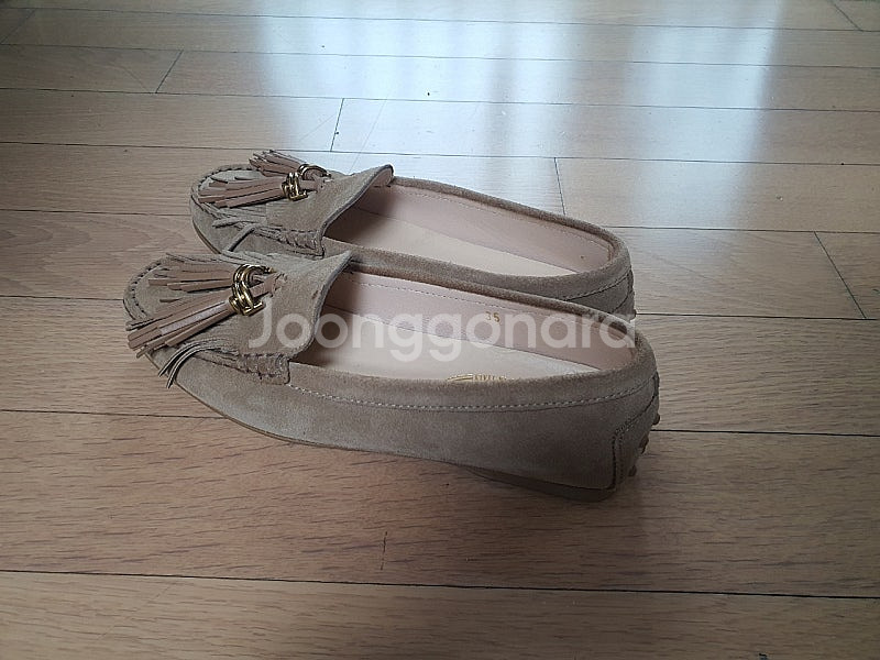 토즈 곰마루 프린지 스웨이드 시티 드라이빙 로퍼--7