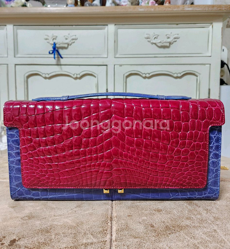 헹롱악어 클러치.토드백(크리스탈렌구매)--1