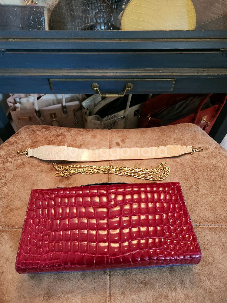 헹롱악어 클러치.토드백(크리스탈렌구매)--7