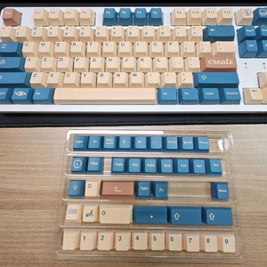 청록 베이지 키캡 팝니다. PBT 이중사출
