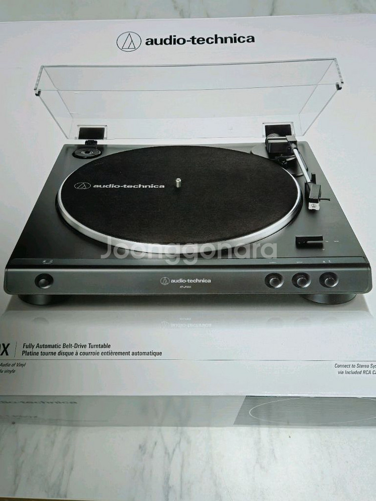 거의 새것) 오디오테크니카 턴테이블 AT-LP60X 블--0