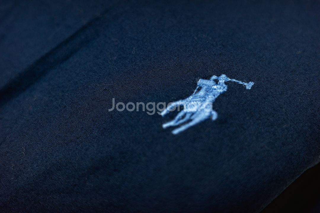 폴로 스트레치 포플린 셔츠 커스텀핏 네이비 M 사이즈--3