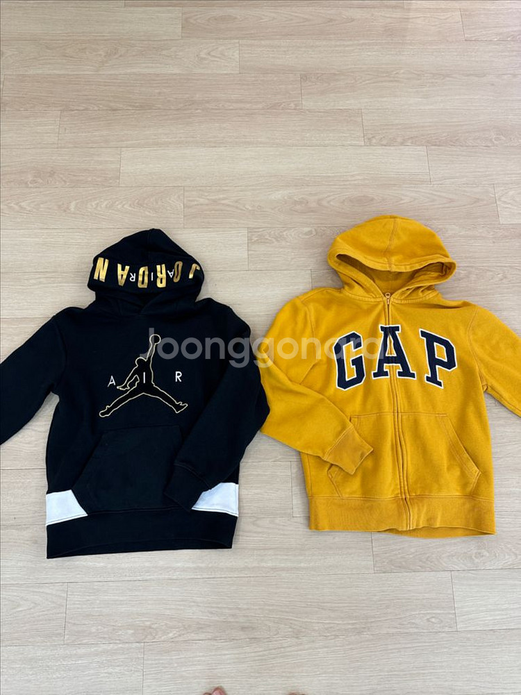 나이키조던 후드 M + 갭키즈 후드집업 XL (기모)--0