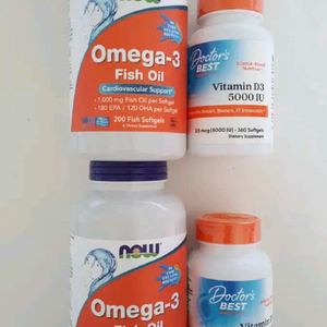 [택포]총4개: 비타민D / Omega3(피쉬 오일)