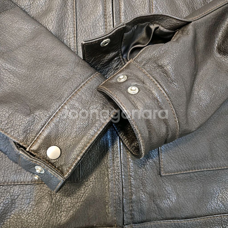 Rothschild 양가죽 레더 자켓 100 다크브라운--1