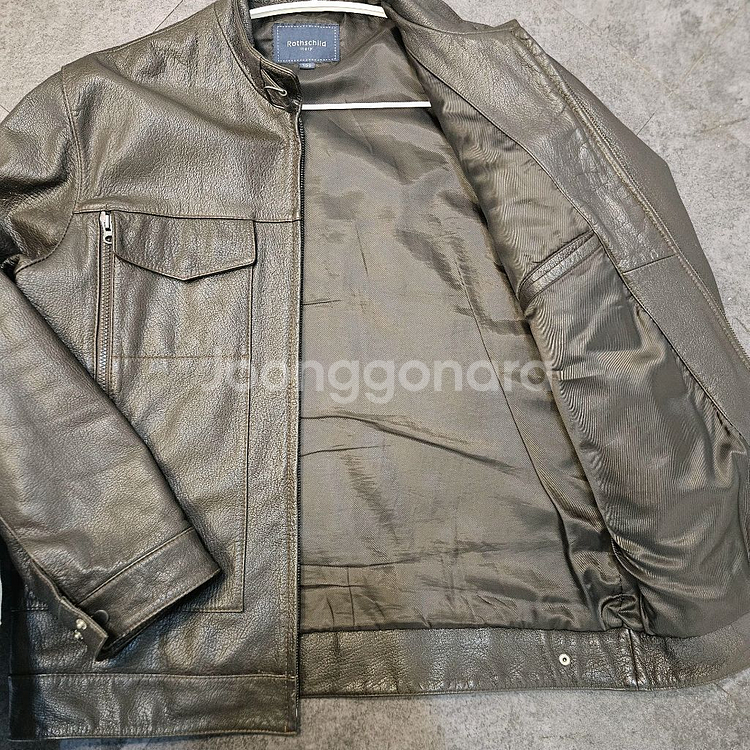 Rothschild 양가죽 레더 자켓 100 다크브라운--3