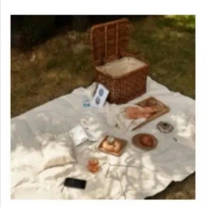 Corr 코르 광목 방수 피크닉 매트 돗자리