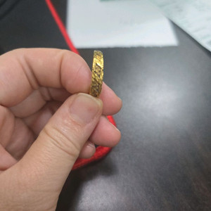 구찌 스타일 금 반지 한돈반