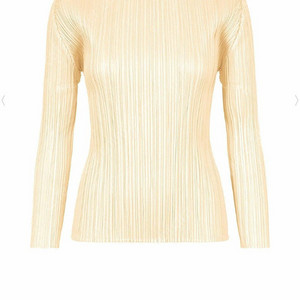 플리츠플리즈 컬러풀베이직3 라이트베이지 긴팔 탑 4사이