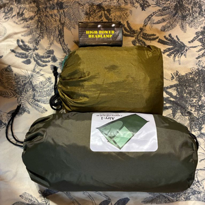 상태좋은 경량 해먹 + 메쉬 텐트 캠핑 낚시 차박