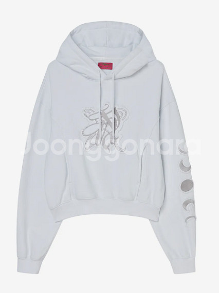 화이트 후드티 FREE--0