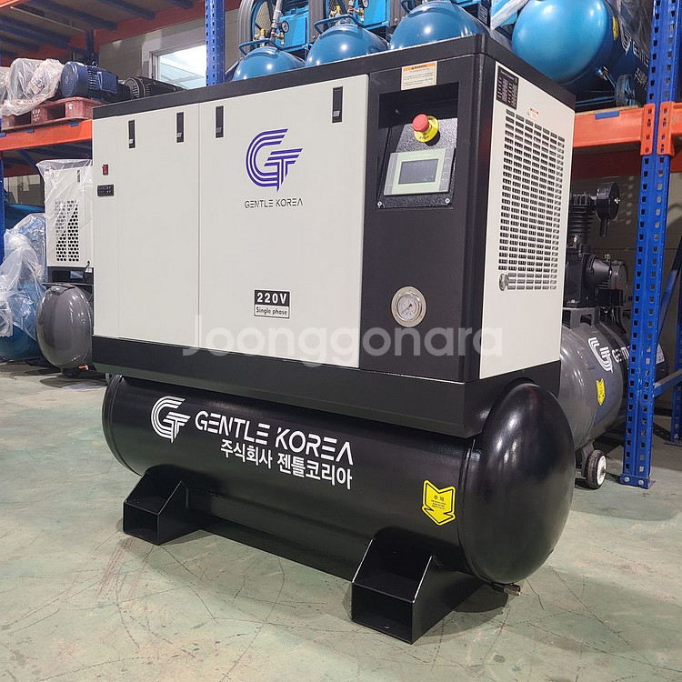 전시상품 단상 10마력 300리터 인버터 콤프레샤--2