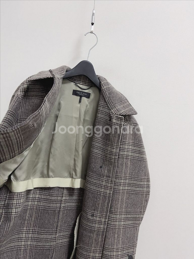 랙앤본 울 캐시미어 블렌디드 코쿤 코트--4