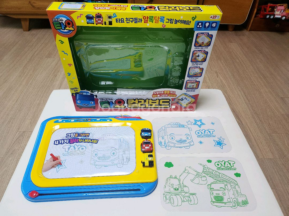 (상태최상)타요/컬러보드/도장놀이/그림놀이/유아장난감--1