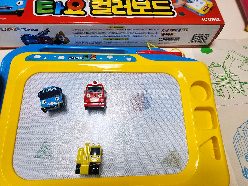 (상태최상)타요/컬러보드/도장놀이/그림놀이/유아장난감--2