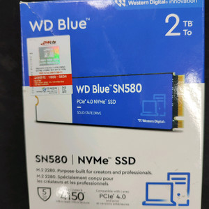 WD Blue SN580 2TB NVMe SSD(정품)