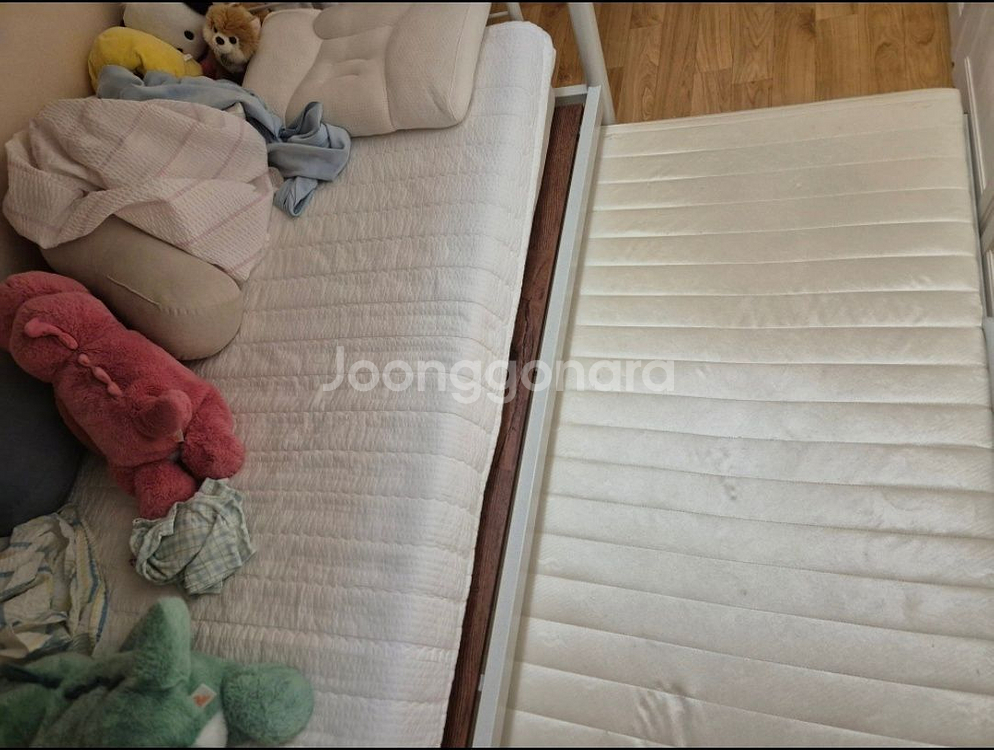 다하미 캐스피 철제 화이트 3단 침대 , 2층침대 3층--8