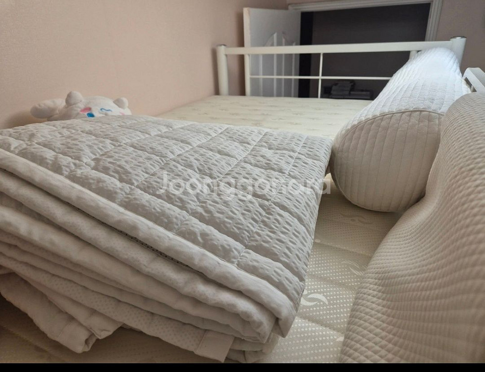 다하미 캐스피 철제 화이트 3단 침대 , 2층침대 3층--7