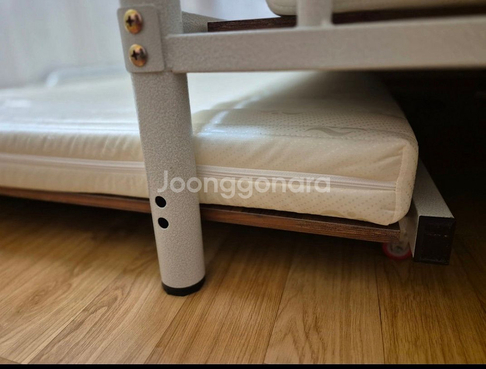 다하미 캐스피 철제 화이트 3단 침대 , 2층침대 3층--5