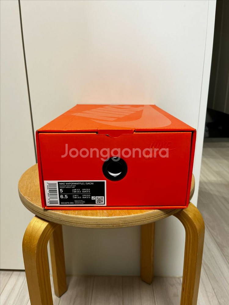 나이키x사카이 베이퍼와플 블랙앤검 230 판매--3