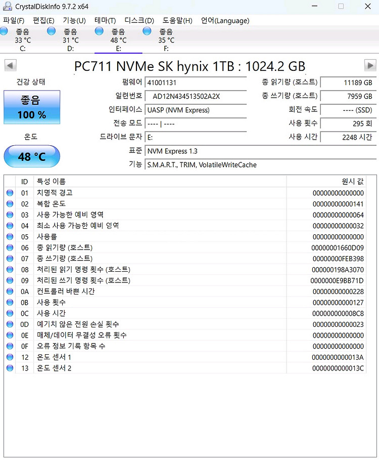 M.2 NVMe (1TB, 256GB) SSD 판매--3