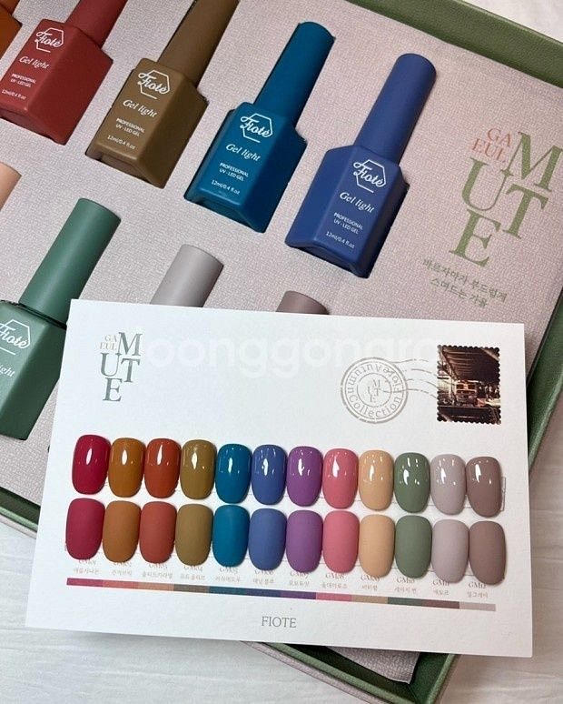 피오떼 가을뮤트12종+벨벳무광탑젤(네일/새상품)--0