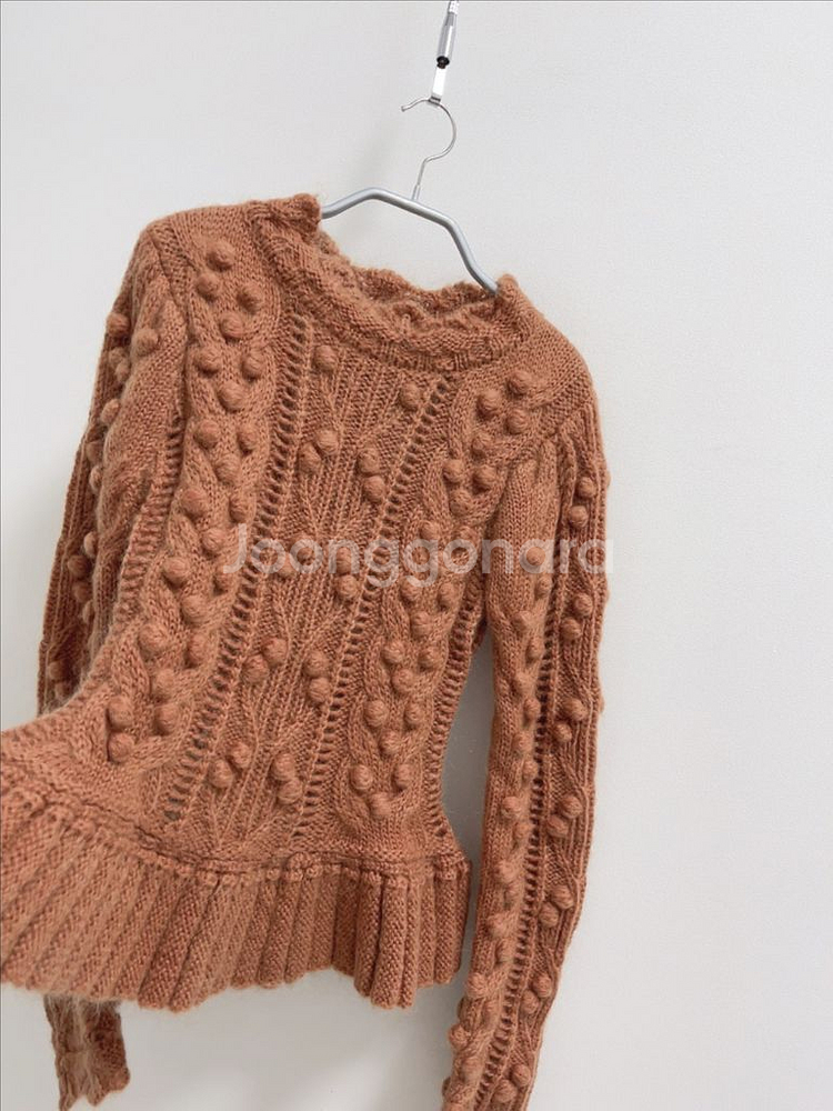 페이우 폼폼 울 앙고라 니트--5