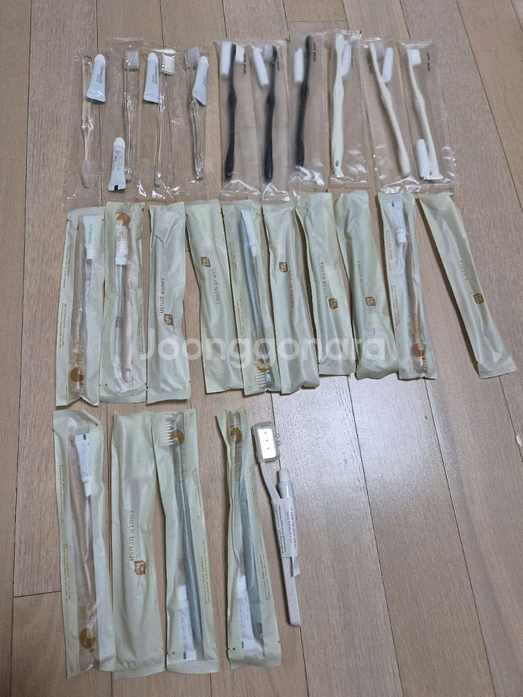 (새제품)일회용 칫솔 세트 25개 일괄--0