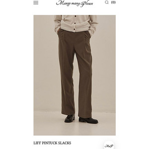 망고매니플리즈 LIFF PINTUCK SLACKS (블