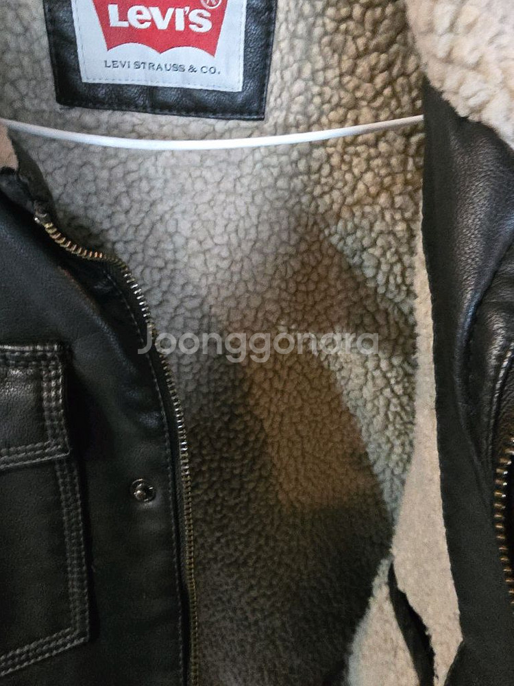 리바이스 양털 가죽자켓--6